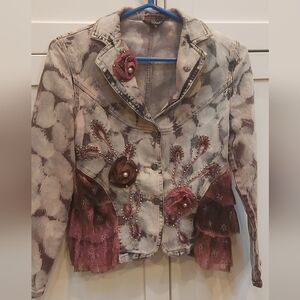 Daisy custom stretch denim jacket